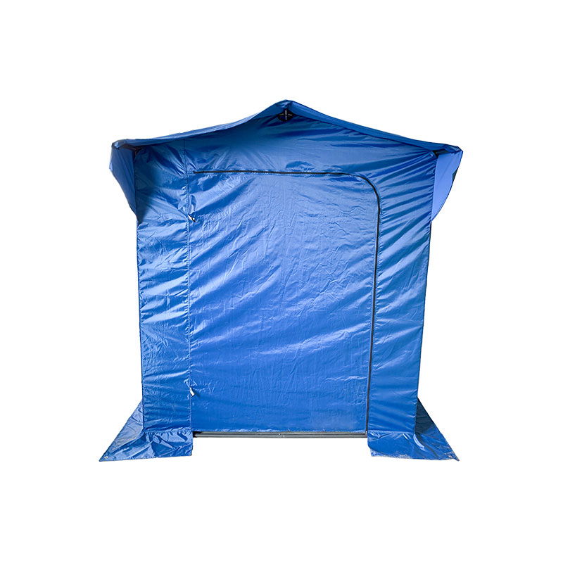 Składający namiot struktura Pro Seria 50 mm aluminium + 4 podwójne strony PVC 520G/m² plandeka dla profesjonalnych potrzeb lub codziennego użycia niebieski