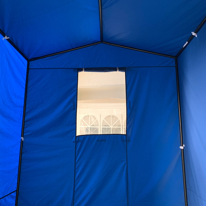 Składający namiot struktura Pro Seria 50 mm aluminium + 4 podwójne strony PVC 520G/m² plandeka dla profesjonalnych potrzeb lub codziennego użycia niebieski