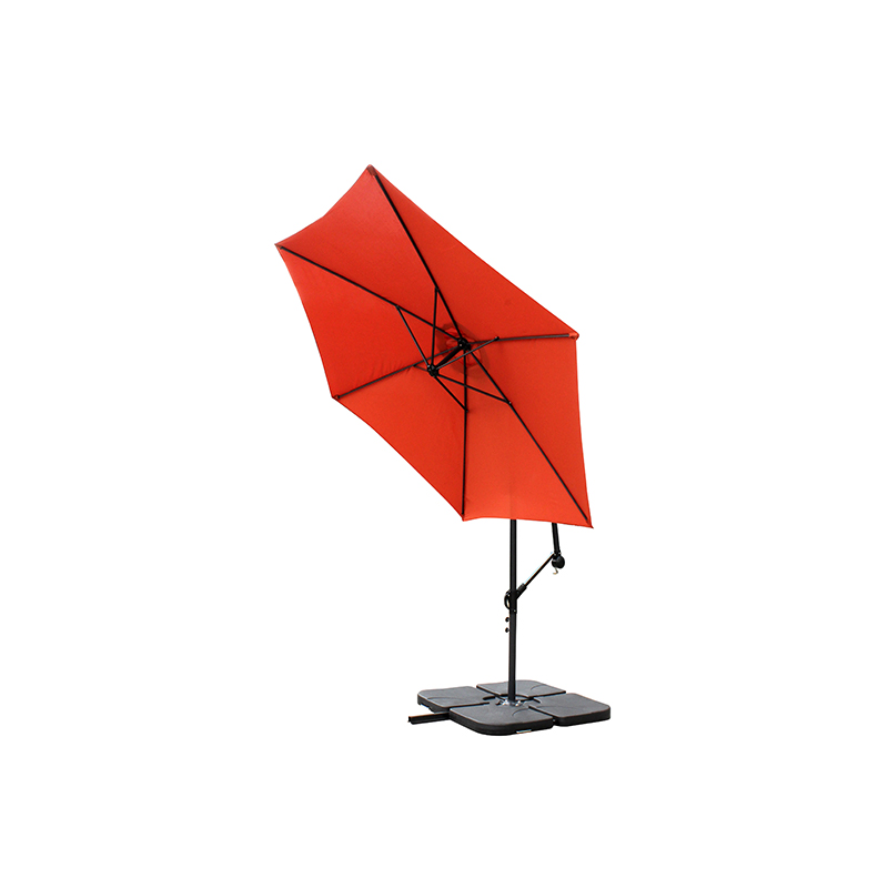 Wiszący parasol patio Sun Shade Offset Rynek na zewnątrz z bazą krzyżową