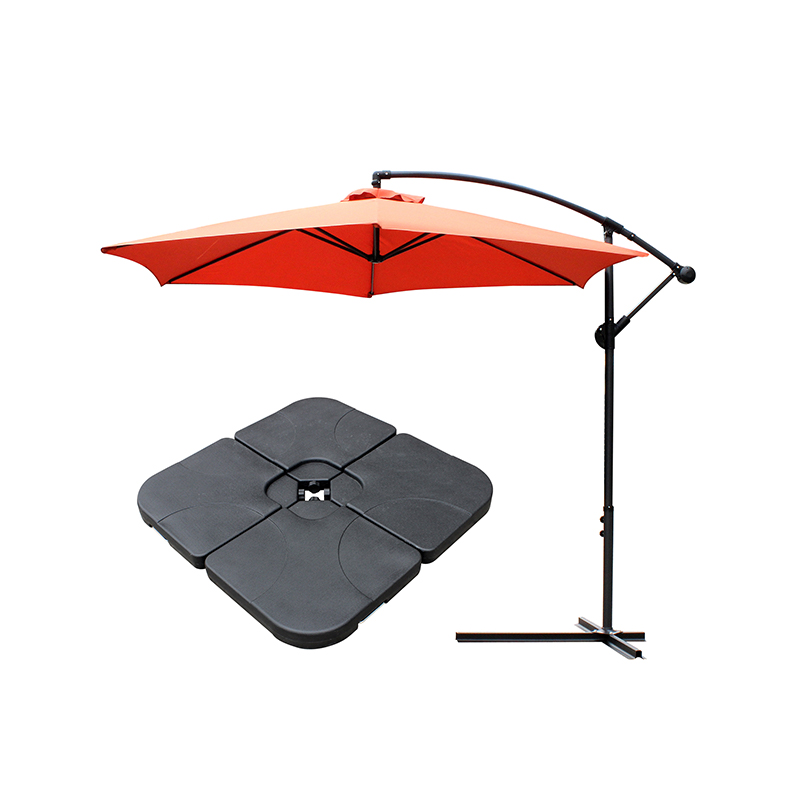 Wiszący parasol patio Sun Shade Offset Rynek na zewnątrz z bazą krzyżową