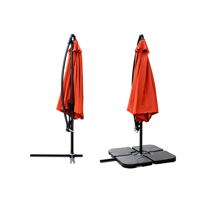 Wiszący parasol patio Sun Shade Offset Rynek na zewnątrz z bazą krzyżową
