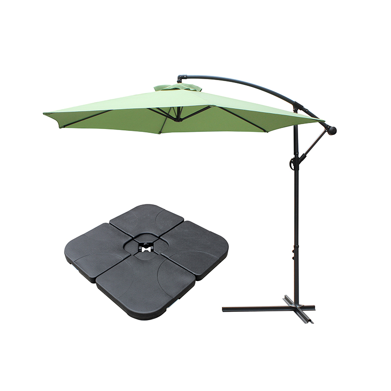 Outdoor Patio 10 'wiszący parasol Słońce z bazą krzyżową