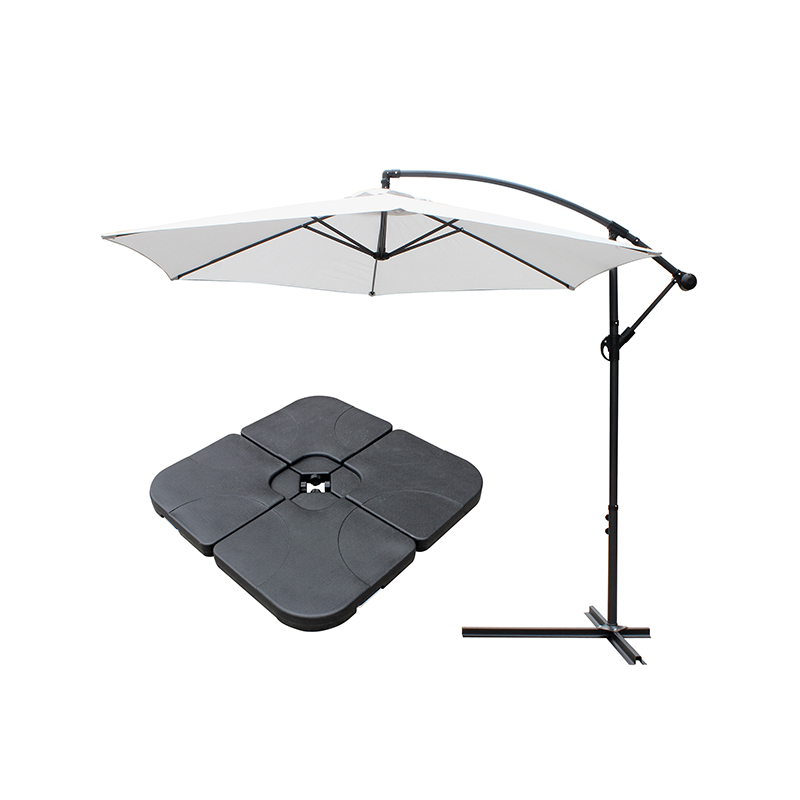 Outdoor Patio 10 'wiszący parasol Słońce z bazą krzyżową